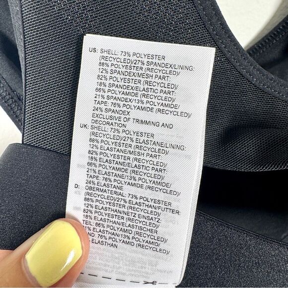 Adidas Women's Size Large NWT Black Powerreact Techfit Medium Support Sports Bra - Picture 7 of 10